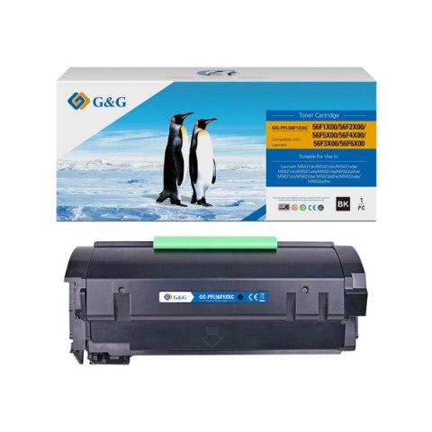 G&G kompatybilny toner z Lexmark 56F2X00, NT-PFL56F1XXC, 56F2X, black, 20000s, extra duża pojemność