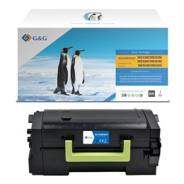 G&G kompatybilny toner z Lexmark 58D2U00, NT-CL580XXXCF, black, 55000s, ultra high capacity, return