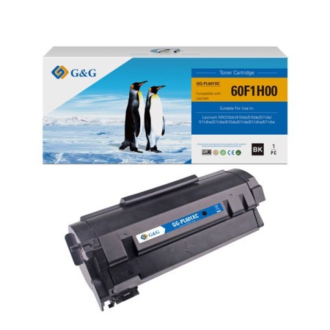 G&G kompatybilny toner z Lexmark 60F2H00, NT-PL601XC, 602H, black, 10000s