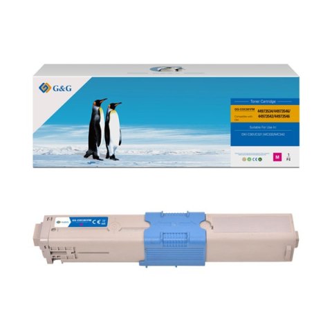 G&G kompatybilny toner z OKI 44973534, NT-COC301FM, magenta, 1500s