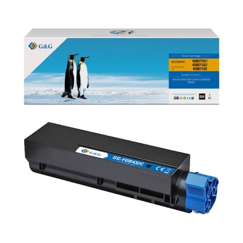 G&G kompatybilny toner z OKI 45807102, NT-FOB432C, black, 3000s