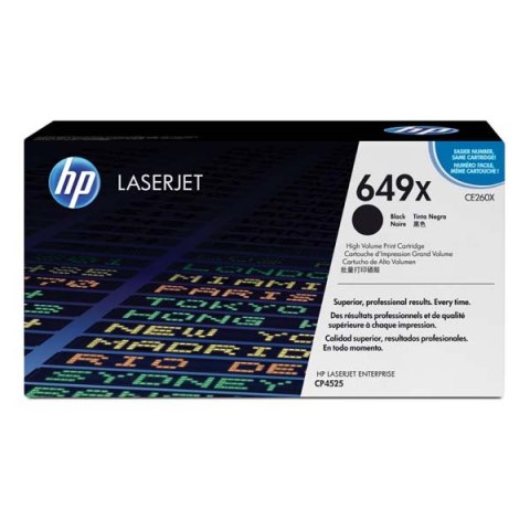 HP oryginalny toner CE260X, HP 649X, black, 17000s, high capacity