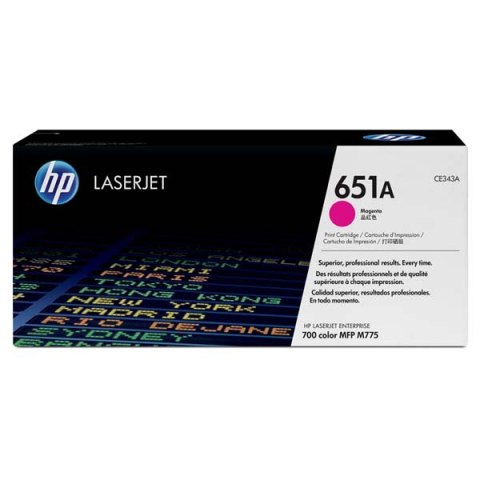 HP oryginalny toner CE343A, HP 651A, magenta, 16000s