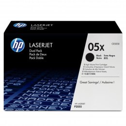 HP oryginalny toner CE505XD, HP 05X, black, 13000 (2x6500)s, high capacity, dual pack, 2szt, EOL