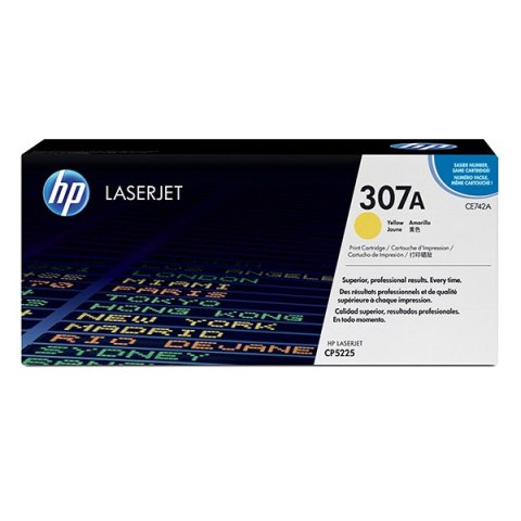 HP oryginalny toner CE742A, HP 307A, yellow, 7300s