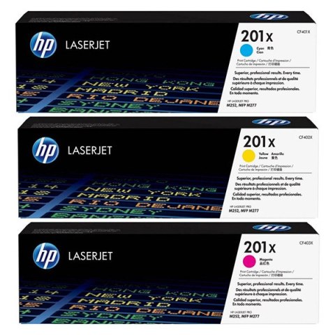 HP oryginalny toner CF253XM, HP 201X, CMY, 6900 (3x2300)s, 3szt