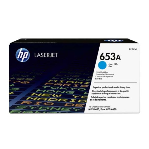 HP oryginalny toner CF321A, HP 653A, cyan, 16500s