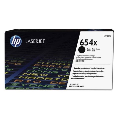 HP oryginalny toner CF330X, HP 654X, black, 20500s