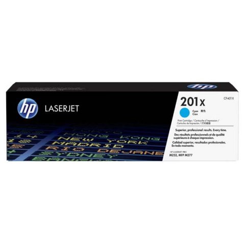 HP oryginalny toner CF401X, HP 201X, cyan, 2300s, 770g