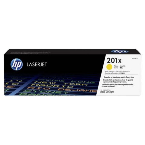 HP oryginalny toner CF402X, HP 201X, yellow, 2300s, 770g