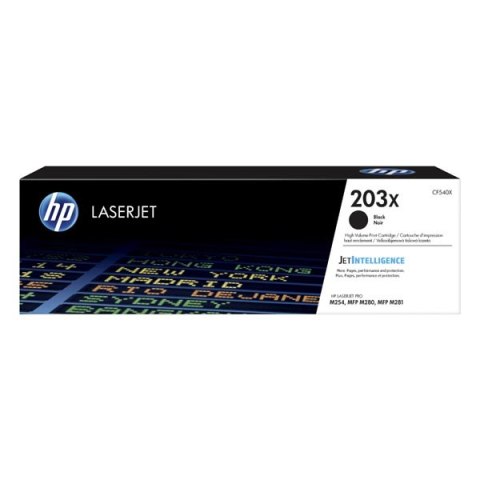 HP oryginalny toner CF540X, HP 203X, black, 3200s, high capacity HP oryginalny toner CF540X, HP 203X, black, 3200s, high capacity