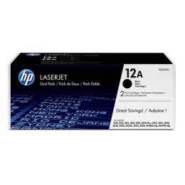 HP oryginalny toner Q2612AD, HP 12A, black, 4000 (2x2000)s, dual pack, 2szt