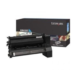 Lexmark oryginalny toner 10B032C, cyan, 15000s