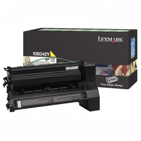 Lexmark oryginalny toner 10B042Y, yellow, 15000s, return Lexmark oryginalny toner 10B042Y, yellow, 15000s, return