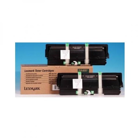 Lexmark oryginalny toner 11A4097, black, 10000 (2x5000)s, 2szt Lexmark oryginalny toner 11A4097, black, 10000 (2x5000)s, 2szt