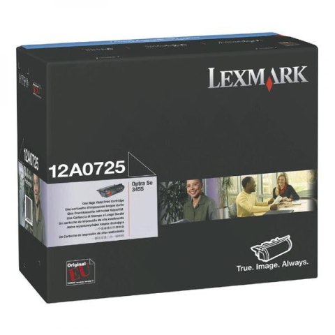 Lexmark oryginalny toner 12A0725, black, 23000s Lexmark oryginalny toner 12A0725, black, 23000s