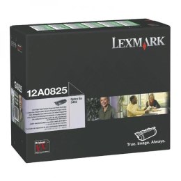 Lexmark oryginalny toner 12A0825, black, 23000s, return