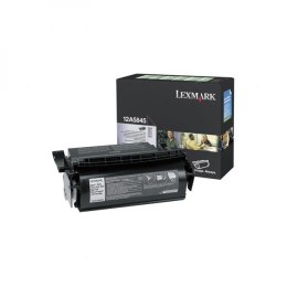 Lexmark oryginalny toner 12A5845, black, 25000s, high capacity, return