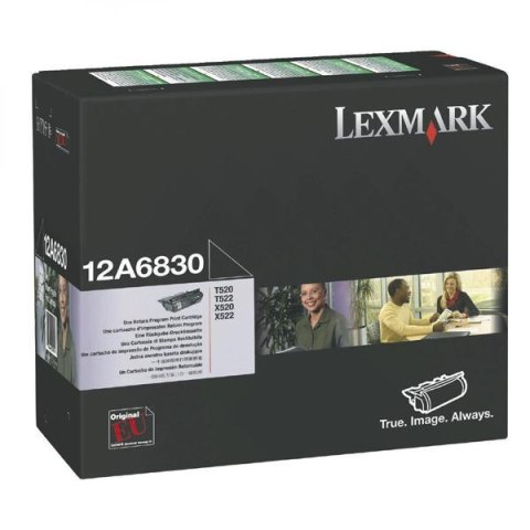 Lexmark oryginalny toner 12A6830, black, 7500s, return Lexmark oryginalny toner 12A6830, black, 7500s, return