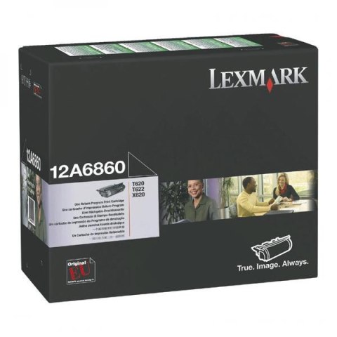 Lexmark oryginalny toner 12A6860, black, 10000s, return Lexmark oryginalny toner 12A6860, black, 10000s, return