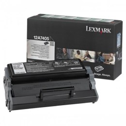 Lexmark oryginalny toner 12A7405, black, 6000s, return