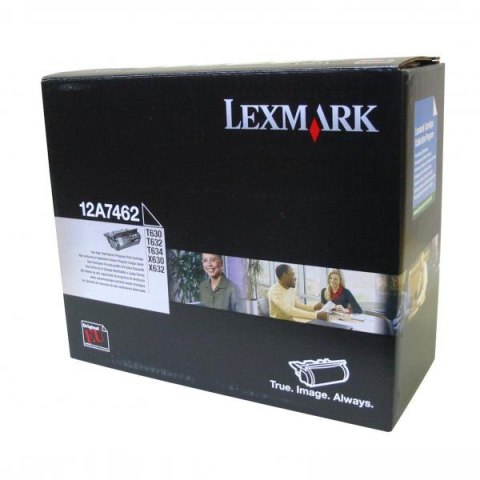 Lexmark oryginalny toner 12A7462, black, 21000s, return Lexmark oryginalny toner 12A7462, black, 21000s, return