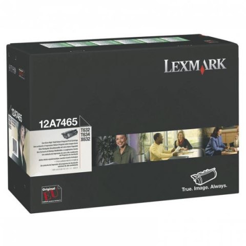 Lexmark oryginalny toner 12A7465, black, 32000s, return Lexmark oryginalny toner 12A7465, black, 32000s, return
