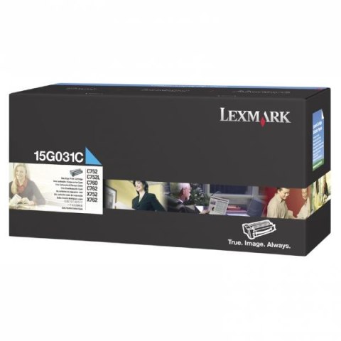 Lexmark oryginalny toner 15G031C, cyan, 6000s Lexmark oryginalny toner 15G031C, cyan, 6000s