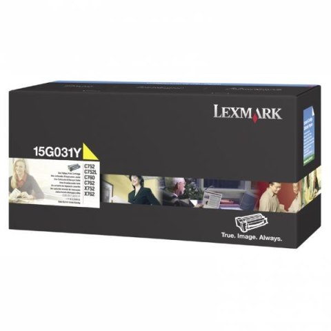 Lexmark oryginalny toner 15G031Y, yellow, 6000s Lexmark oryginalny toner 15G031Y, yellow, 6000s