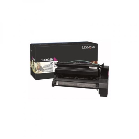 Lexmark oryginalny toner 15G032M, magenta, 15000s, high capacity