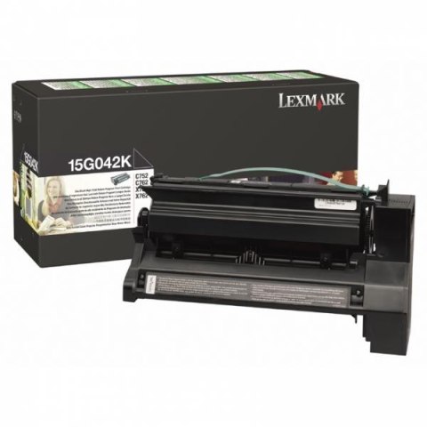 Lexmark oryginalny toner 15G042K, black, 15000s, return Lexmark oryginalny toner 15G042K, black, 15000s, return