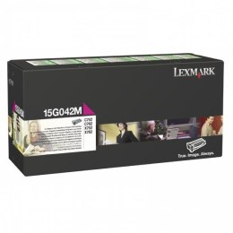 Lexmark oryginalny toner 15G042M, magenta, 15000s, return