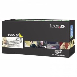 Lexmark oryginalny toner 15G042Y, yellow, 15000s, return