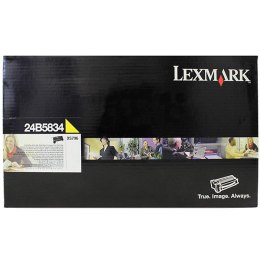 Lexmark oryginalny toner 24B5834, yellow, 18000s, extra duża pojemność, return