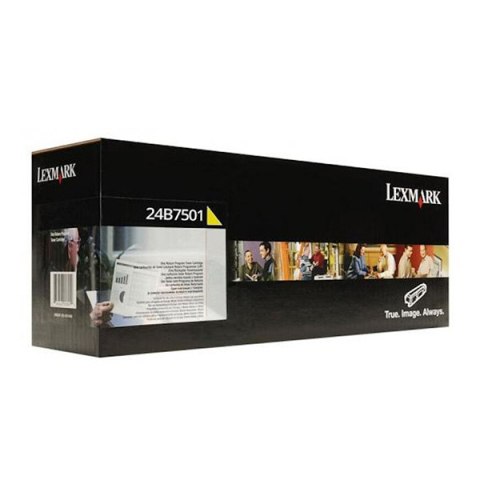 Lexmark oryginalny toner 24B7501, yellow, 6000s