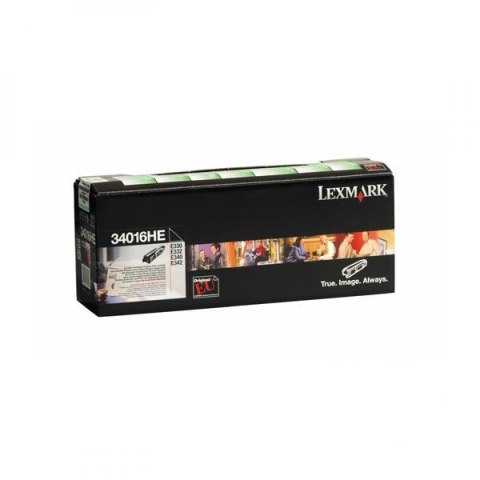Lexmark oryginalny toner 34016HE, black, 6000s, return Lexmark oryginalny toner 34016HE, black, 6000s, return