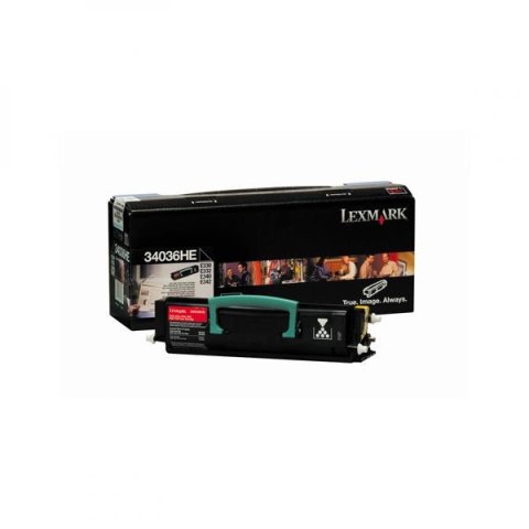 Lexmark oryginalny toner 34036HE, black, 6000s Lexmark oryginalny toner 34036HE, black, 6000s