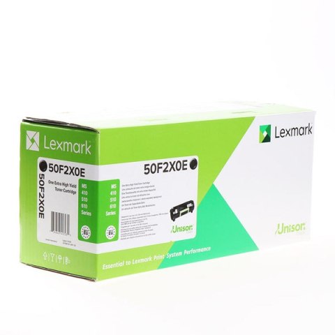 Lexmark oryginalny toner 50F2X0E, black, 10000s, extra duża pojemność Lexmark oryginalny toner 50F2X0E, black, 10000s, extra duża pojemność