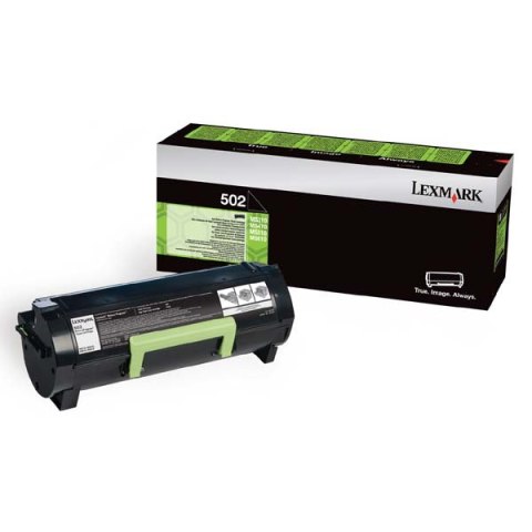 Lexmark oryginalny toner 50F2000, 502, black, 1500s, return