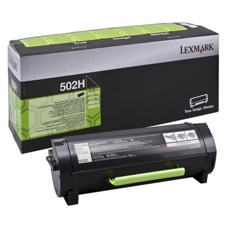 Lexmark oryginalny toner 50F2H0E, 502H, black, 5000s, high capacity, return