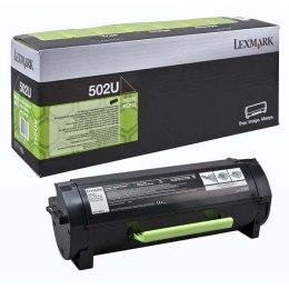 Lexmark oryginalny toner 50F2U00, 502U, black, 20000s, ultra high capacity, return