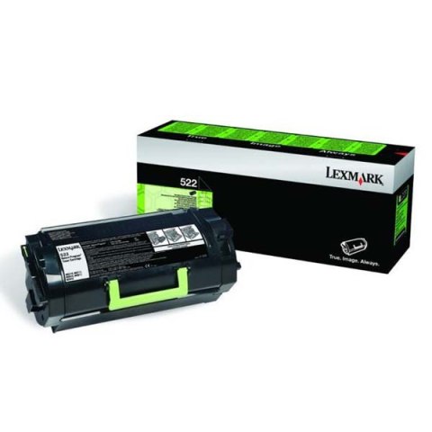 Lexmark oryginalny toner 52D2000, 522, black, 6000s, return