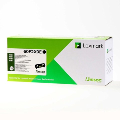 Lexmark oryginalny toner 60F2X0E, 602XE, black, 20000s, extra duża pojemność, return