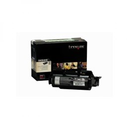 Lexmark oryginalny toner 64004HE, black, 21000s, naklejane etykiety, return