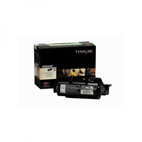 Lexmark oryginalny toner 64004HE, black, 21000s, naklejane etykiety, return Lexmark oryginalny toner 64004HE, black, 21000s, naklejane etykiety, return