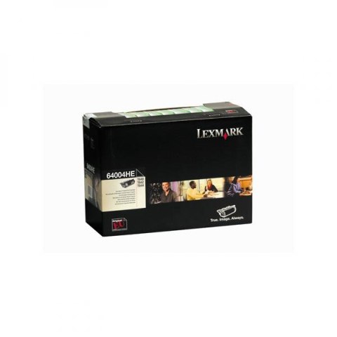 Lexmark oryginalny toner 64004HE, black, 21000s, naklejane etykiety, return Lexmark oryginalny toner 64004HE, black, 21000s, naklejane etykiety, return