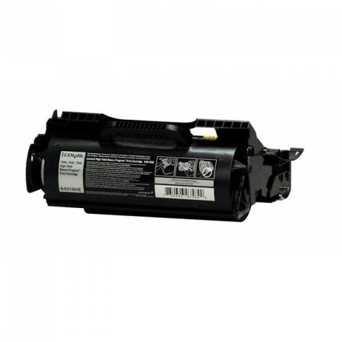 Lexmark oryginalny toner 64016HE, black, 21000s, return