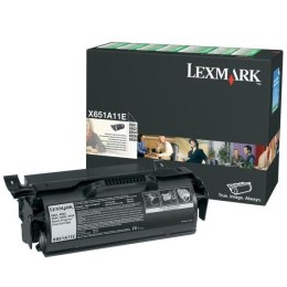 Lexmark oryginalny toner X651A11E, black, 7000s, return