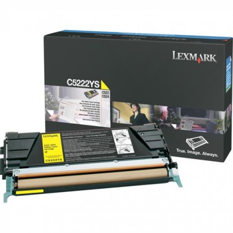 Lexmark oryginalny toner C5222YS, yellow, 3000s