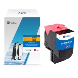 G&G kompatybilny toner z Lexmark 70C2HM0, NT-CL701XFM, magenta, 3000s, high capacity, return